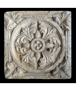 Ancient Greek Rosette Kitchen Backsplash Sculpture Relief Tile - £22.42 GBP