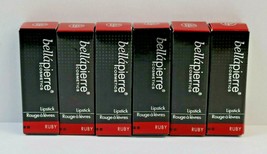 Lot of 6 BellaPierre Cosmetics Mineral Lipstick RUBY 0.123 oz/3.5 g Full Size - £10.18 GBP