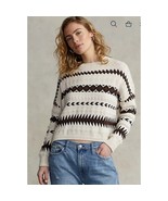 Polo Ralph Lauren Linen Jacquard Pullover Sweater Size Large NWT - $129.99