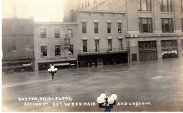1913 Original Real Photo Post Card Dayton Ohio Flood - Second Street sub... - £21.73 GBP