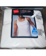 Hanes ~ Men&#39;s 4-Pack T-Shirts Tanks Undershirts White 100% Cotton ~ M - $33.60 CAD