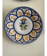 Vintage Spanish 12 3/8&quot; Hand Painted Ceramic Wall Plate Spain - £61.24 GBP