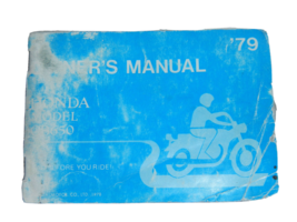 1979 79 Honda CB650 Cb 650 Owner Owners Manual - £11.86 GBP