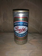 Goebel Naturally Light Golden Lager Beer Can 12 Oz Vintage VTG Detroit M... - $12.86