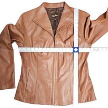 Cole Haan Women's Wing Collar  100% Lambskin Jacket sz 10 image 8