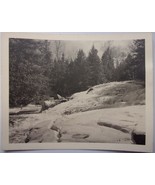 Vintage Running Waterfalls In The Woods Black &amp; White Photo 1950s - $4.10 CAD