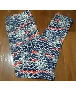 NEW LuLaRoe Red White Navy Blue TC Leggings Patriotic - FREE SHIPPING - $336.54 MXN