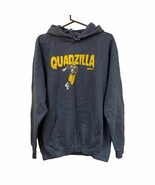 Quadzilla AJ Dillion Grey Charcoal Hoodie Size Large Football Unisex - £23.34 GBP