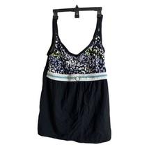 Delta Burke Swimwear Woman&#39;s Swim Dress Size 20W Black Multicolor - £12.96 GBP