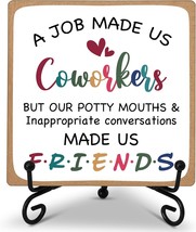 Home Office Desk Decor with Stand A Job Made Us Coworkers Going Away Gif... - $29.80