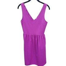 Everly By Anthropologie Dress Small Womens Purple Knee Length Scalloped Hem - $22.00