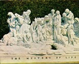 Mystery of Life Sculpture Forest Lawn Memorial Glendale CA  Chrome Postc... - £2.29 GBP