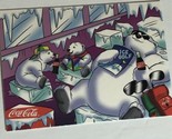 Coca-Cola Polar Bears Trading Card  Vintage #5 South Pole Vacation - £1.56 GBP