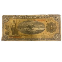 Mexico 1 Peso Gobierno Provisional Banknote Bank Note 1914 Serie A No. 20122202 - £8.25 GBP