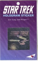 Classic Star Trek Enterprise and Name Hologram Sticker 1991 A H Prismatic SEALED - £4.77 GBP