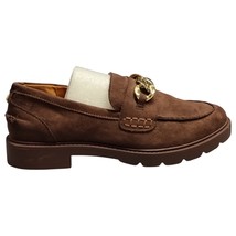 Anne Klein Eunice Loafers Mens US 8.5M Brown Chunky Chain Strap Comfort ... - $39.40
