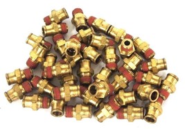 LOT OF 40 NEW EATON QCAB BRASS ADAPTERS 1/8-27 X 3/8&quot; - £33.74 GBP