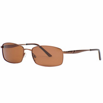 STETSON SU8207P-183 Rectangular Polarized Brown Steel Mens Unisex Sungla... - £41.32 GBP