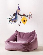 Beautiful Peacock Sitting on Branch with Honey Bees PVC Vinly Stickers 100x110cm - £12.82 GBP