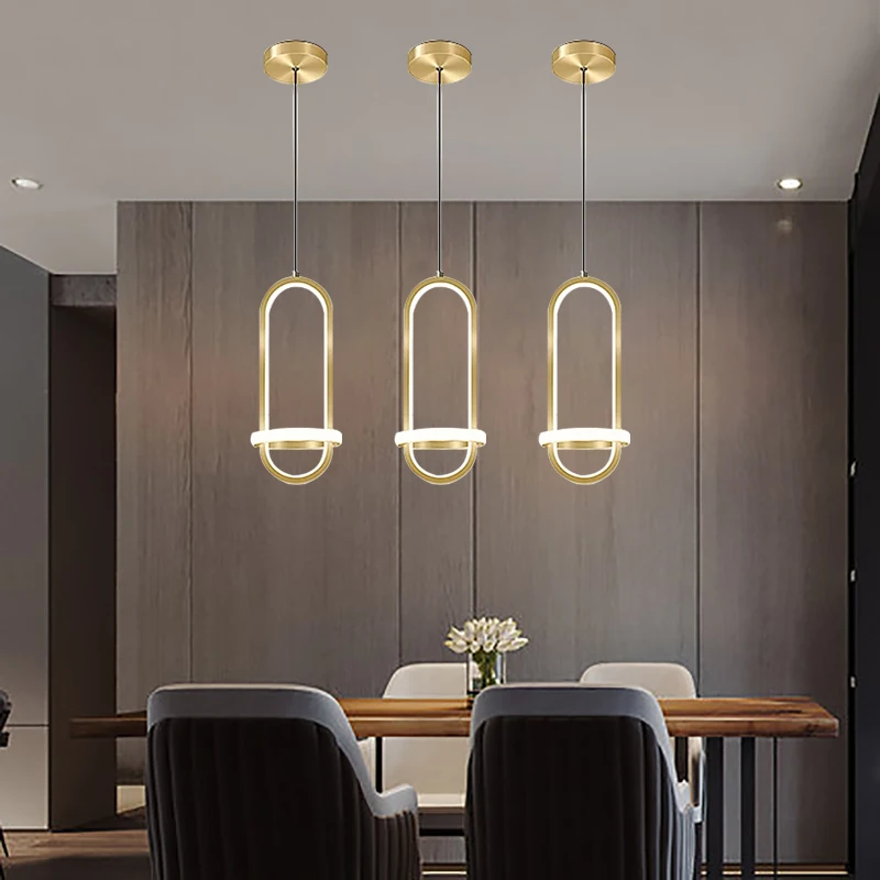 Modern Led Pendant Lights  for Dining Room Bedroom Kitchen Hanging Lamp Fixture  - £154.96 GBP