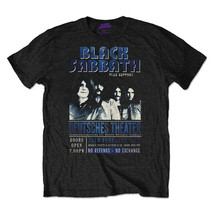 Black Sabbath Deutsches &#39;73 Official Tee T-Shirt Mens Unisex - $34.20