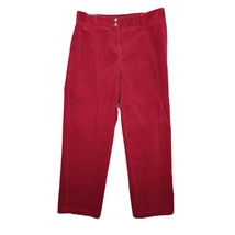 Vtg Y2K Judith Hart Women&#39;s 12 Red Velour Corduroy Pants 32x30 Straight ... - $478.95 MXN