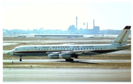 Eastern Airlines Douglas DC8 21 Airplane Postcard - $9.89