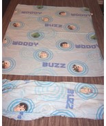 Walt Disney TOY STORY BUZZ LIGHTYEAR WOODY REX Full Size Sheet Set Fabric - £19.38 GBP