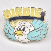 Birdie Golf Award Pin Gold Tone Enamel - £7.84 GBP