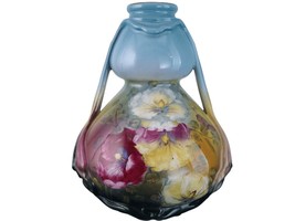 c1900 Art Nouveau Royal Bonn Hand Painted Roses Vase - £268.77 GBP