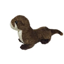 Aurora World 16” Brown River Otter Beanie Plush Shaggy Stuffed 2017 Animal Toy - £9.40 GBP