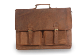Leather Laptop Bags Office Bag Briefcase bag Crossbody Messenger Shoulder Bag Vi - £119.10 GBP