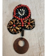 Beautiful Unique Retro BoHo Pendant Brooch Pin.  Multi-Color - $22.56 CAD