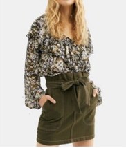 Free People Women&#39;s Splendor in The Grass Skirt Army Olive Green 4 paper... - £15.51 GBP