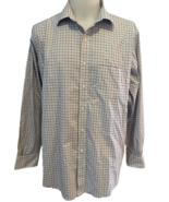 Brooks Brothers Checked Long Sleeve Collared Shirt Size 17/34 Non Iron - $32.24 CAD