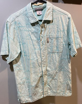 COLUMBIA RIVER LODGE Men&#39;s Med Camp Shirt textured  Short Sleeve Button up - $16.82