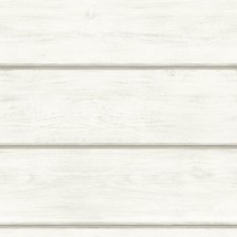 Off-White Cassidy Wood Planks Wallpaper By Chesapeake, Model Number 3115... - $60.96
