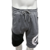 NWT ECKO UNLTD. MSRP $47.99 MEN&#39;S GRAY BLACK ADJUSTABLE PULL ON SHORTS S... - $17.84