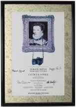 "Lettice &amp; Lovage" Autographed Broadway Poster Maggie Smith and Main Cas... - $594.00