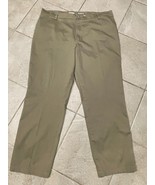 Wrangler Dress Pants Flat Front Relaxed Fit Straight Leg Khaki Tan Men&#39;s... - €14,52 EUR