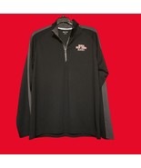 Sport Tek Black Waffle Long Sleeve Half Zip Pullover NRC Band Shirt Size L - $355.98 MXN