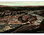 Birds Eye View Bellows Falls Vermont VT UNP DB Postcard V12 - $3.91