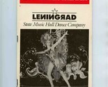 Leningrad State Music Hall Dance Company City Center Theater Program 1990 - $14.85