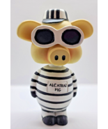 Gangster Pig Bobblehead B&amp;W Striped Prison Uniform Alcatraz Pig in Sungl... - $245.03 MXN