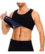 Sauna Suit Vest for Men Sweat Vest Men&#39;s Size XL Black NWT - $24.33 CAD