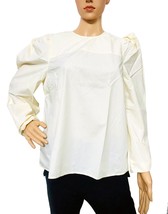Ulla Johnson Women&#39;s Casual Cotton Long Puff Sleeves Zipper Blouse Tunic... - £76.43 GBP