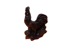 Feng Shui Chinese Zodiac Sign Rooster Resin Statue Figurine 3.75&quot;T Red - £8.70 GBP