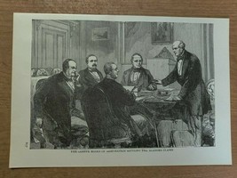 Geneva Board of Arbitration Alabama Claims 1900 Vintage Print 7&quot; x 10&quot; - $12.42 CAD