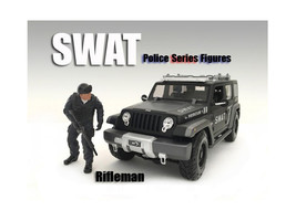 SWAT Team Rifleman Figure For 1:24 Scale Models by American Diorama - $22.74