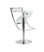 LeisureMod Napoli Modern Clear Acrylic Bar Stools, Transparent Counter H... - $213.11 CAD